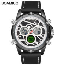 BOAMIGO Brand Sports watches for Man LED Military Digital analog Quartz Chronograph sport Waterproof watch relogio masculino 2024 - buy cheap