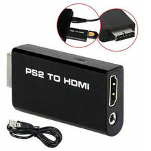 Преобразователь Аудио и видео PS2 в HDMI, 1 шт., адаптер с аудиовыходом 3,5 мм для монитора HDTV, США 2024 - купить недорого