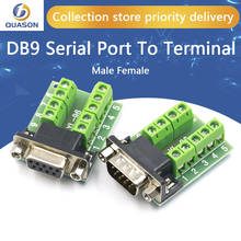 DB9 Male Female адаптер сигналов терминальный модуль RS232 последовательный для терминала DB9 соединитель 2024 - купить недорого