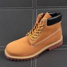 Botas masculinas casuais de cano curto da moda, botas retrô de bico redondo para primavera e outono, recém-chegado, estilo britânico 2024 - compre barato