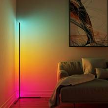 Modern LED Floor Lamp RGB Corner Decoration Floor Lamps for Living Room Bedside Atmosphere Colorful Art Indoor Standing Lighting 2024 - buy cheap