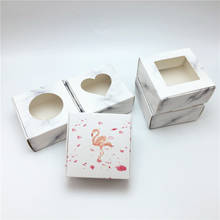 Caixa de papel artesanal, embalagem para sabonete, caixa de presente para doces, casamento, 6.5x6.5x3cm 2024 - compre barato