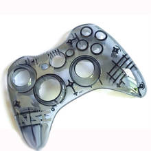 Capa facial para controle xbox 360 elite, substituição de capa para controle frontal 2024 - compre barato