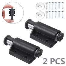 2pcs Black Magnetic Cabinet Catch Push To Open Door Pressure Spring Catch For Wardrobes, Cabinet,Cupboard Hardware 2024 - buy cheap