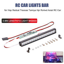 RC LED Lights Bar 100mm Metal Roof Lamp Light Headlight 34LEDs Light for 1/10 Traxxas TRX4 Trx6  RC 4WD Tamiya SCX10 HPI RC Car 2024 - buy cheap