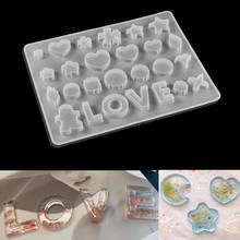 1 шт. формочка для силиконовой подвески, круглая силиконовая форма в форме сердца, форма из смолы для DIY ожерелья, брелок, кристальная эпоксидная смола, ювелирное изделие 2024 - купить недорого