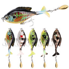 1PCS Wobblers Rotating Tail Fishing Lure 95mm/16.9g CrankBait Artificial Water Surface Swim Hard Bait Trout Carp Fishing Tackle 2024 - buy cheap