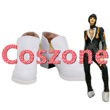 JoJo's Bizarre Adventure Bruno Bucciarati White Cosplay Shoes Boots Halloween Carnival Cosplay Costume Accessories 2024 - buy cheap