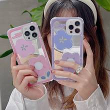 Funda a prueba de golpes para iphone 13 promax, carcasa con bonito espejo y flores para iPhone 13, 11, 12 Pro Max, X, XS, XR, 7, 8 Plus 2024 - compra barato