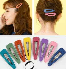 Pinza para el pelo acrílica para mujer, pasador Simple para el pelo, pasador, tocado, horquillas de Color, accesorios de joyería para niña 2024 - compra barato