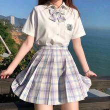 JK School Uniforms 2021 Summer High Waist Skirts Korean Style Pleated Skirts For Girls Cute Sweet Ladies Plaid Mini Skirt Suits 2024 - buy cheap