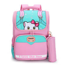 Sacos de escola dos desenhos animados mochilas para meninas meninos gato designer crianças ortopédico mochila à prova dwaterproof água mochilas infantil 2024 - compre barato