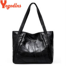 Yogodlns Fashion Trend Soft PU Leather  Tote Messenger Bag Women Handbag Genuine Leather Shoulder Bag Casual Shopping Bag Female 2024 - buy cheap