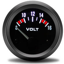 Medidor de voltios automático para coche, medidor de voltaje de 2 ", 52mm, 12 voltios, 8 ~ 16V, voltímetro de bisel negro, fonte digital para moto 2024 - compra barato