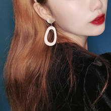 New Korea Women’s Earring Irregular Round Drape Earring For Women Statement Fashion Acrylic Drop Earring 2021 Trend Jewelry Gift 2024 - buy cheap