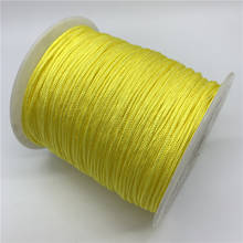 0,5 мм 0,8 мм 1,0 мм 1,5 мм желтый нейлоновый шнур веревка китайский узел макраме рыболовный шнур веревка для изготовления ювелирных изделий для браслетов шамбалла браслет 2024 - купить недорого
