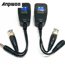 Anpwoo-transceptor de alimentación de vídeo, 5 pares, CCTV, coaxial, BNC, Balun a CAT5e, 6 RJ45, conector HJ55 2024 - compra barato