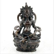 Bronze Ware Tibetan Secret Sect Protector Five-surname Gods of Wealth Tibetan Brass Buddha Statue 2024 - buy cheap