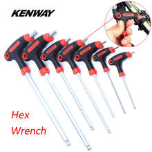 KENWAY-Kit de herramientas de reparación para bicicleta, kit de 7 tamaños, Allen llave hexagonal, 2,5-10mm, para Pedal de freno, auriculares, instalación de vástago, desmontaje 2024 - compra barato