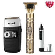 Professional Hair Clipper Trimmer+Nose Hair Trimmer Barber Hair Cut Machine Men Beard Trimmer Electric Razor Shaver Machine 2024 - buy cheap