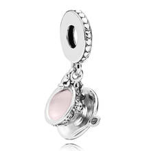 Colgante de plata de ley 925 Original para mujer, colgante de taza de té mágica creativa, compatible con pulsera y collar Pandora, joyería artesanal 2024 - compra barato