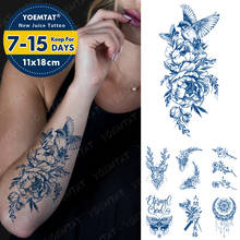 Tatuajes de tinta duraderos para hombre y mujer, tatuajes temporales a prueba de agua, tatuajes de flor, pájaro, brazo, ciervo falso, ballena, tatuajes 2024 - compra barato