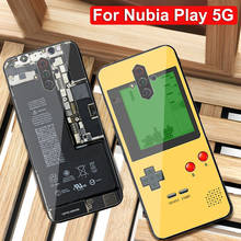 For ZTE Nubia Play 5G Case Tempered Glass Retro Painting Hard Back Cover Cases for Nubia Play 5G NX651J glass case shell 2024 - buy cheap