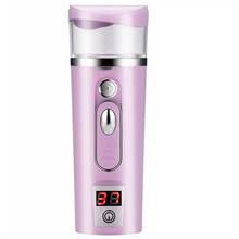 3In1 Handy Facial Steamer Nano Mister Face Spray Bottle Mist Sprayer Skin Moisture Meter Power Bank Portable USB Rechargeable 2024 - buy cheap