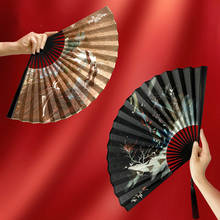 Винтажный женский подарочный бумажный веер Xuan 16,7 см бумажный веер с подарочной коробкой китайский женский бамбуковый ручной складной веер Abanicos Para Boda 2024 - купить недорого