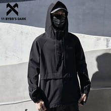 11 BYBB'S DARK Hip Hop Ninja Jacket Coats Side Zipper Cargo Jacket Streetwear Tactical Function 2021SS Hoody Windbreaker Coats 2024 - buy cheap