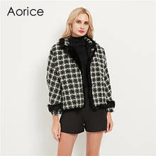 Aorice Women Real Sheep Fur Coat Jacket 2020 Ins Hot Lady Female Girl Winter Wool Liner Coats Parka CT048 2024 - buy cheap