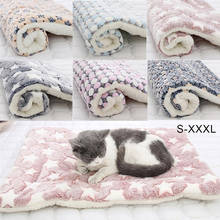 Soft Flannel Pet Mat Dog Bed Winter Thicken Warm Cat Dog Blanket puppy Sleeping Cover Towel cushion for small Medium large dogs 2024 - buy cheap