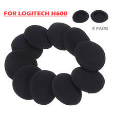 Acessórios do fone de ouvido 5 pares substituição almofadas para logi tech h600 sem fio fone de ouvido mayitr 2024 - compre barato