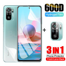 For note 10 glass 3-in-1 Hydrogel Film For Xiaomi Redmi Note 10 10s 4G Screen Protector Camera Film For redmi note 10 pro max 4g 2024 - buy cheap