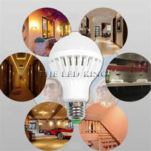 Lámpara LED con Sensor de movimiento/sonido infrarrojo PIR, Bombilla blanca con Control E27, 3w, 5w, 7w, 9w, 12w 2024 - compra barato