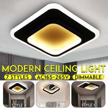 Luminária de teto de led minimalista, moderna, luz fria, quente, branca, natural, para quarto, sala de estar, varanda, corredores