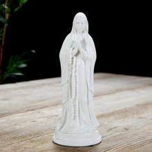 Креативная Керамическая скульптура, Дева Мария, католицизм, украшения ручной работы, Современное украшение для дома 2024 - купить недорого