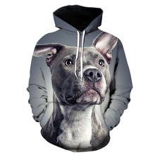 Moda primavera quente e outono stafford bull terrier impressão 3d hoodie com capuz harajuku cão hip hop moletom com capuz 2024 - compre barato