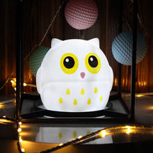 Luminária noturna com desenho de animal, lâmpada led romântica operada à bateria para o quarto, decorativa de mesa para bebês crianças, presentes de aniversário 2024 - compre barato
