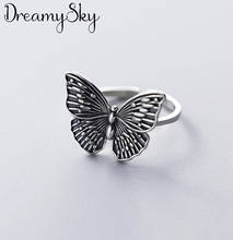 New Gothic Men Open Adjustable Size Butterfly Rings for Women Wedding Ring Jewelry Valentine's Day GIFT 2021 2024 - buy cheap