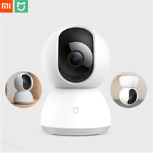 Xiaomi-câmera de segurança inteligente mijia, original, com visão noturna, webcam ip, 1080p, hd 360 graus, wi-fi, para smart home, controle por app 2024 - compre barato