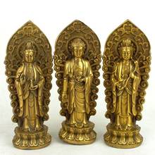 Pure copper, the three saints of the west, buddha statue, Amitabha, Guanyin , Mahasthamaprapta Bodhisattva, 3 style optional~ 2024 - buy cheap