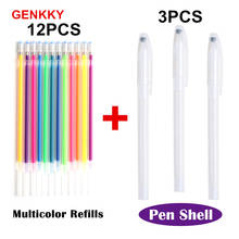 Caneta para crianças, caneta fluorescente colorida de 15 cores de doce com flash 2024 - compre barato