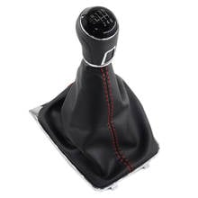 Car 5 /6 Speed Gear Stick Level Shift Knob With Leather Boot For VW Golf 7 A7 MK7 GTI GTD 2013 2014 2015 2016 2017 2018 2024 - buy cheap