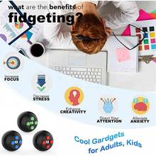 Antistress Toy For Adults Children Kids Fidget Pad Stress Relief Squeeze Fun Hand Hot Interactive Toy Office Round Button Toys 2024 - buy cheap