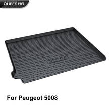QUEES Custom Fit Cargo Liner Boot Tray Trunk Floor Mat for Peugeot 5008 2nd Generation 2017 2018 2019 2024 - buy cheap