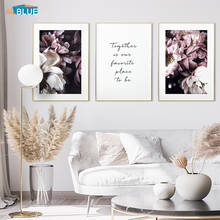 Scandinavian Canvas Print Peony Flower Posters and Prints Wall Art Paintings For Living Room Wall Picture Modern Home Decoration 2024 - buy cheap