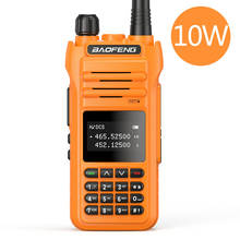 Walkie talkie vhf/uhf 10w, poderoso alcance de 10km, 5/1w, rádio de duas vias, uv88, para caça 2024 - compre barato