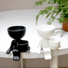 NEW Nordic Creative Ceramics Simulation Human Body Art Crafts Flower Pots Living Room Bedroom Desktop Home Decorat Ornaments 2024 - buy cheap