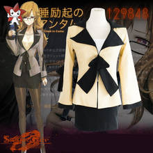 Hight Quality Anime Steins;Gate Kiryu Moeka Woman Cosplay Costume Coat + Skirt 2024 - buy cheap
